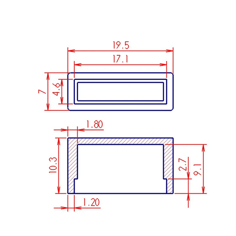 Rectangular Silicone Rubber Protect Caps Double-row In-line Soft Sheath Black Square Silicone Rubber End Caps