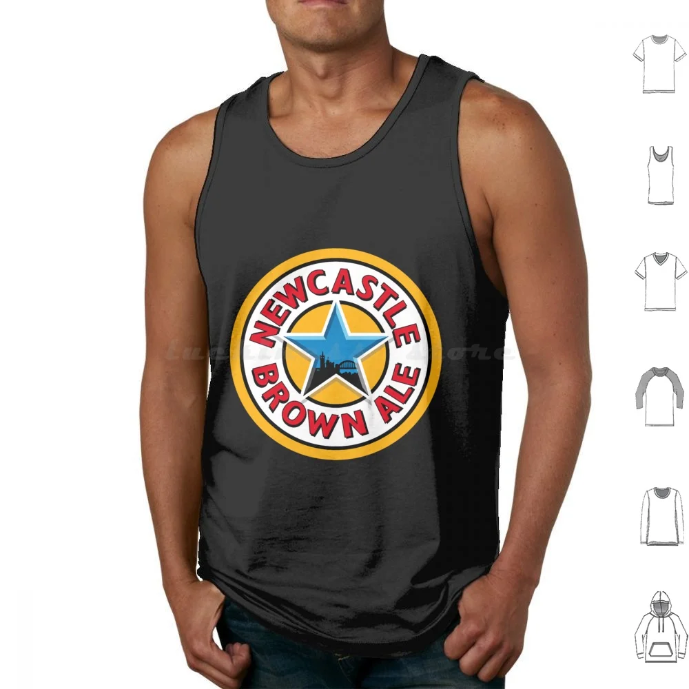 Brown Ale United Tank Tops Vest Sleeveless Football Magpies Soccer Toon Shearer United Geordies England