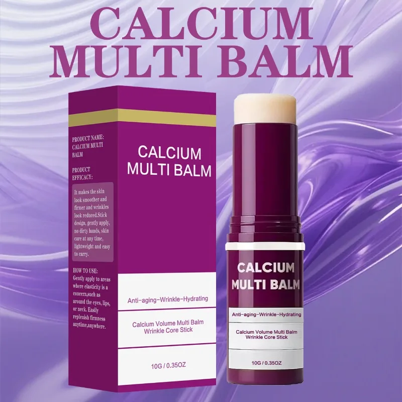 

Мультибальзам с кальцием для ухода от морщин, увлажняющий антивозрастной бальзам для лица, осветляющий и увлажняющий стик для ухода за кожей