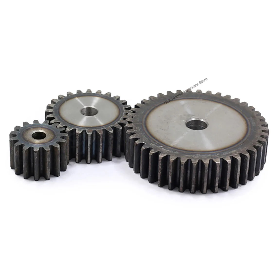 1Pcs Module 2 Spur Gear 58-61 Tooth Thick 20mm 45# Carbon Steel Metal Transmission Pinion Gear Process Hole 12/15/16mm