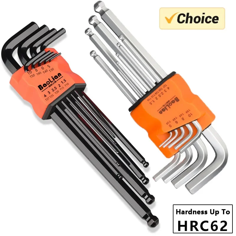 Allen Key Set，Allen Hex Wrench Screwdriver Set with Sleev Universal Torque Long Metric,for Motorcycles, Bicycles