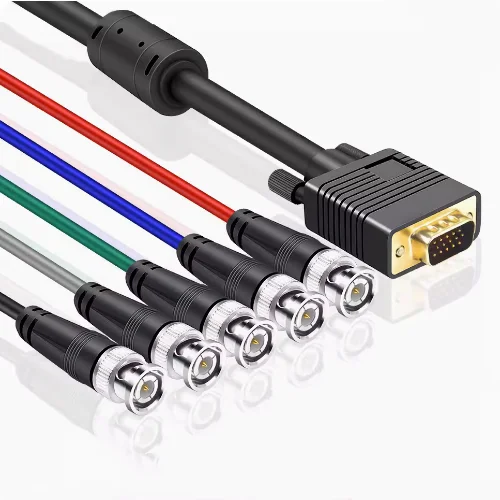 

VGA DVI to RGBHV Component Cable 5x BNC To VGA Port Video Adapter Cable1.5m 3m 5m 10m