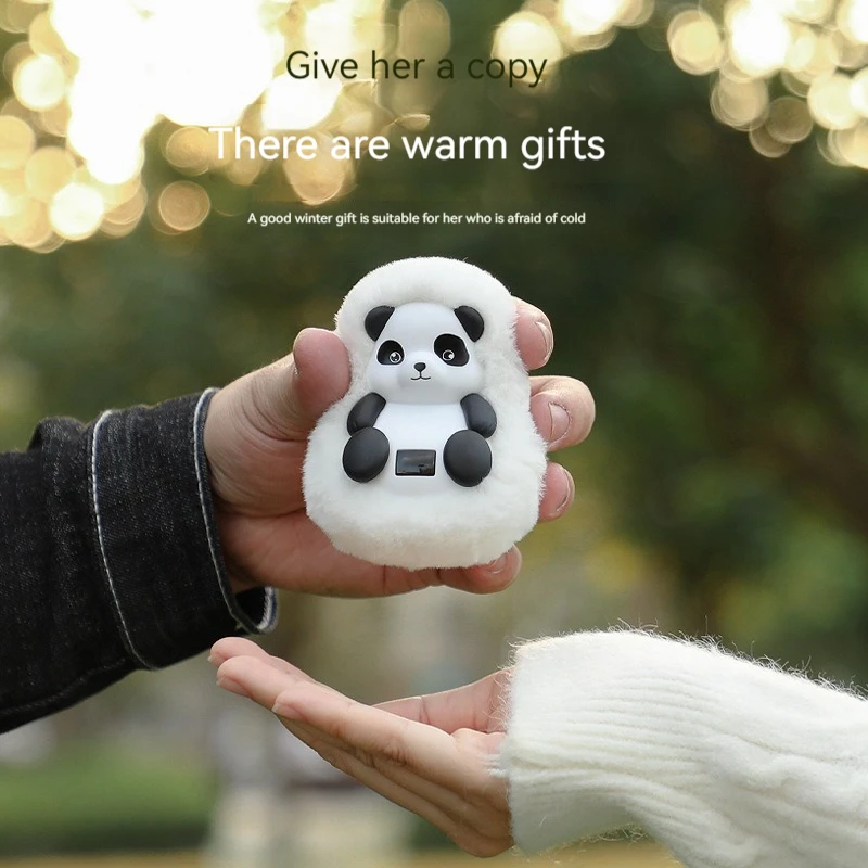 Ins dos desenhos animados de pelúcia alta beleza usb mão calor presente essencial ferramenta calor inverno auto aquecimento panda urso polar meninas e crianças