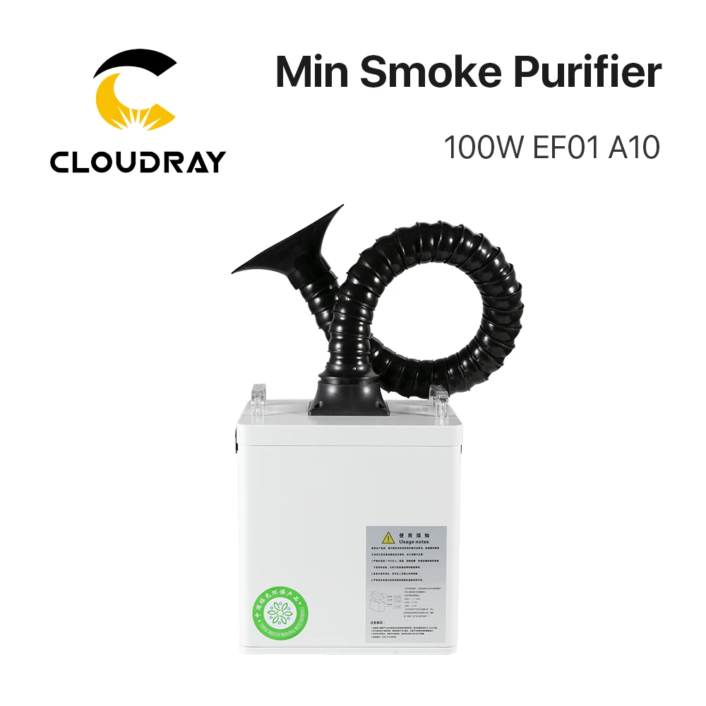 Cloudray Mini Smoke Purifier 100W Fume Extraction System FE-200S 230V 50Hz for Co2 Marking Machine