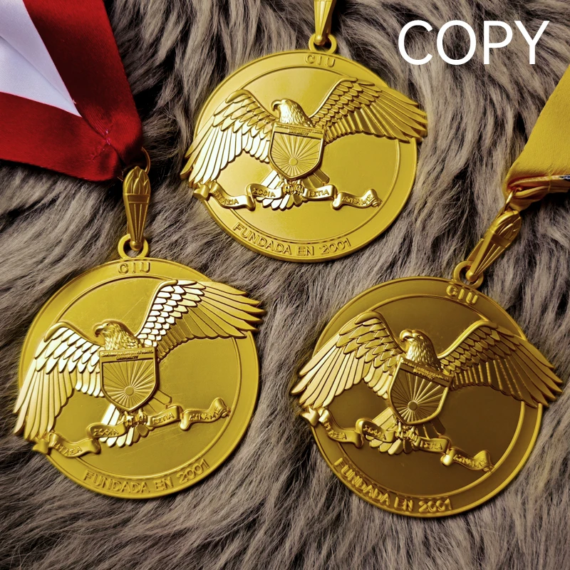 Customized Logo Sports Medals Gold Silver Bronze Metal Medal Award Personalized Souvenir for Game Sports Competition Winner
