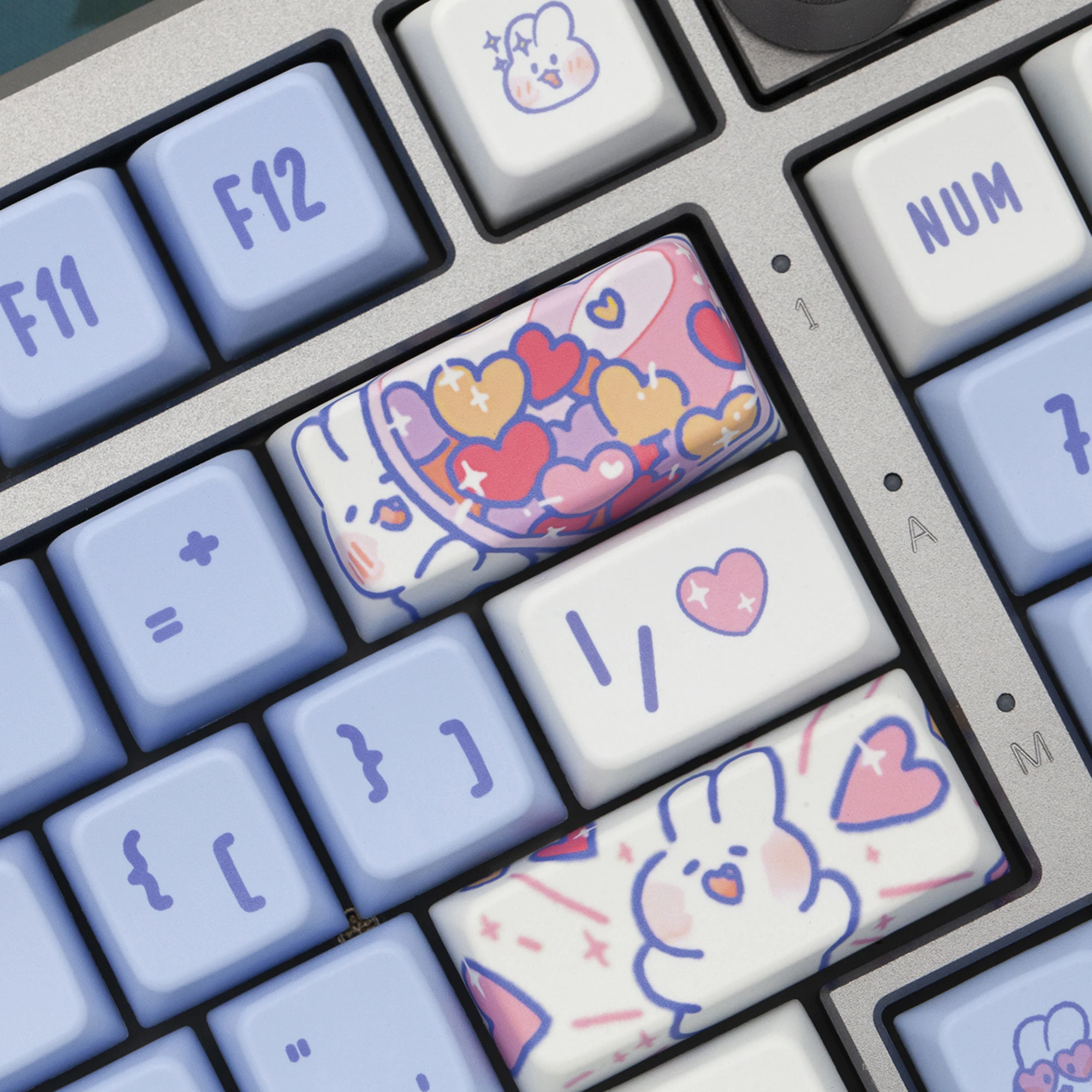 

Кейкап KPREPUBLIC «Милый кролик», сублимационная печать, толстый PBT, MDA, для механической клавиатуры, 87 клавиш, 104 ANSI, XD64, BM60, BM87, BM65