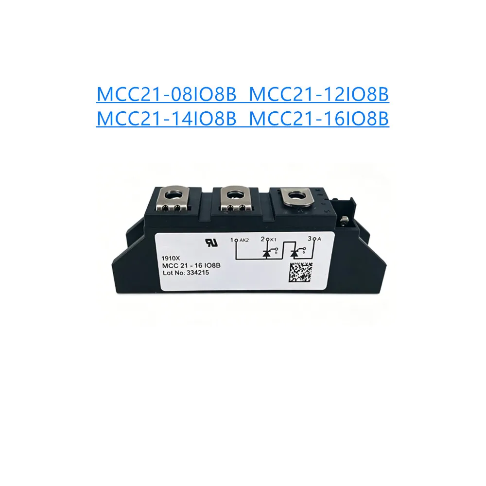 New Original MCC21-08IO8B MCC21-12IO8B MCC21-14IO8B MCC21-16IO8B Thyristor SCR Power Module Semiconductor Control Module