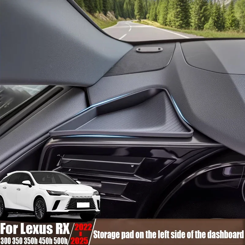 Left storage protection pad on dashboard car interior decoration modification part For Lexus RX 300 350 350h 450h 500h 2023-2025