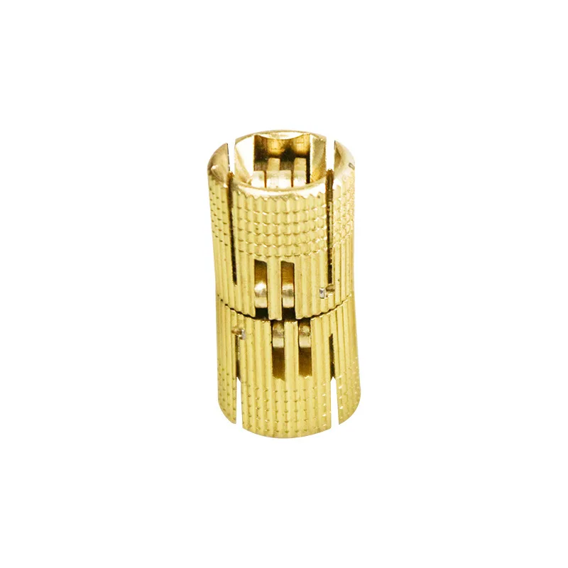 2pcs 8-18mm Copper Brass Door Hinges Cylindrical Hidden Cabinet Concealed Invisible Furniture Barrel Hinge For Hardware Gift Box image 4