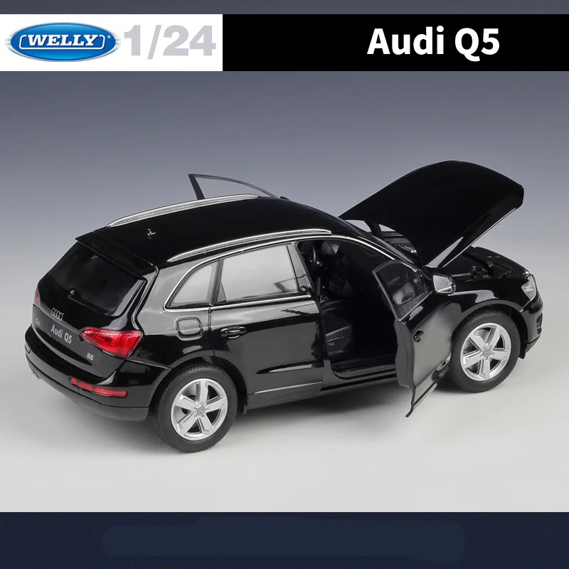 Welly 1/24 Audi Q5 SUV Alloy Car Model Diecasts Metal Toy Off-road Vehicles Car Model High Simulation Collection Childrens Gifts