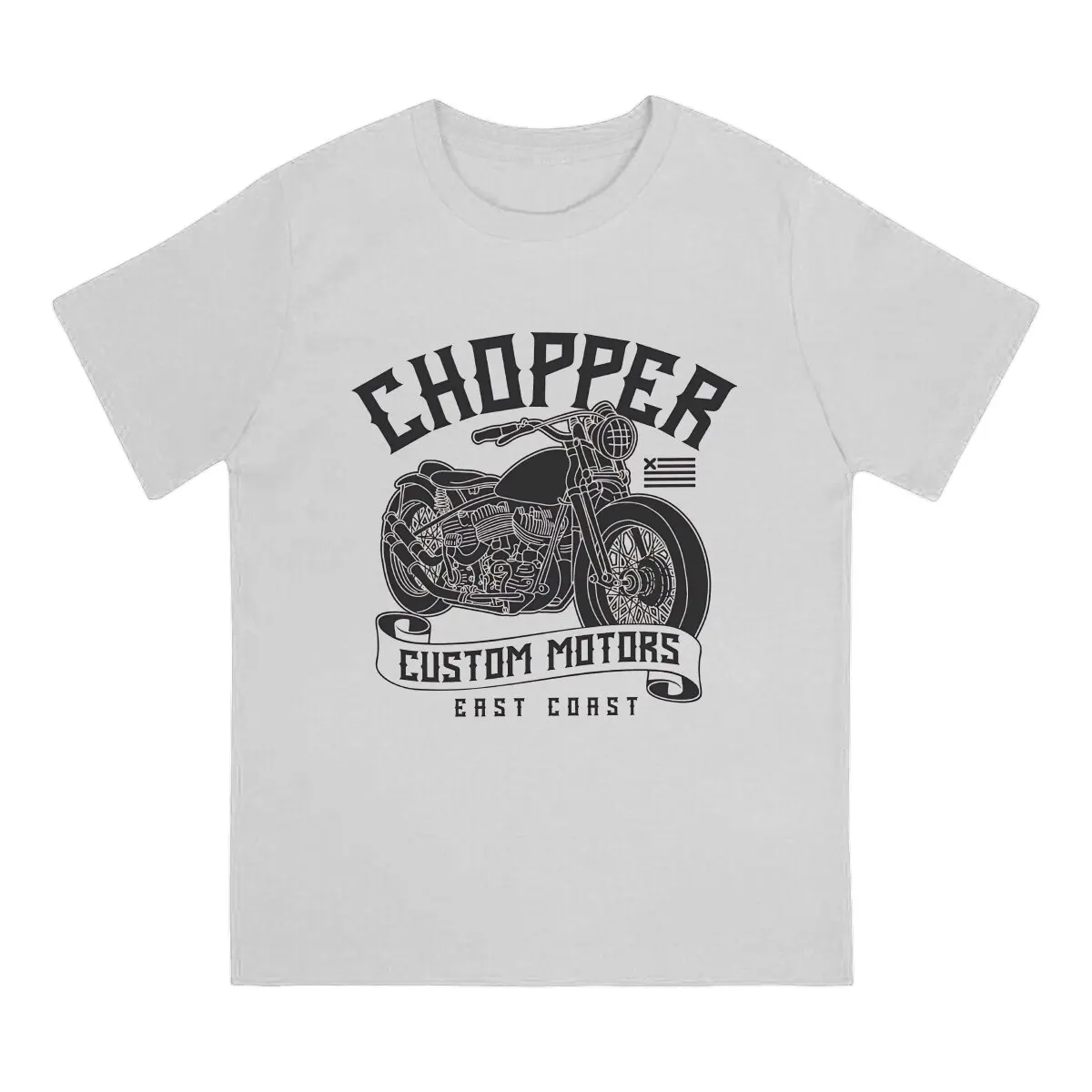 Chopper Custom Motor Motorcycle Classic Tshirt Homme Men's Clothes Polyester T Shirt For Men