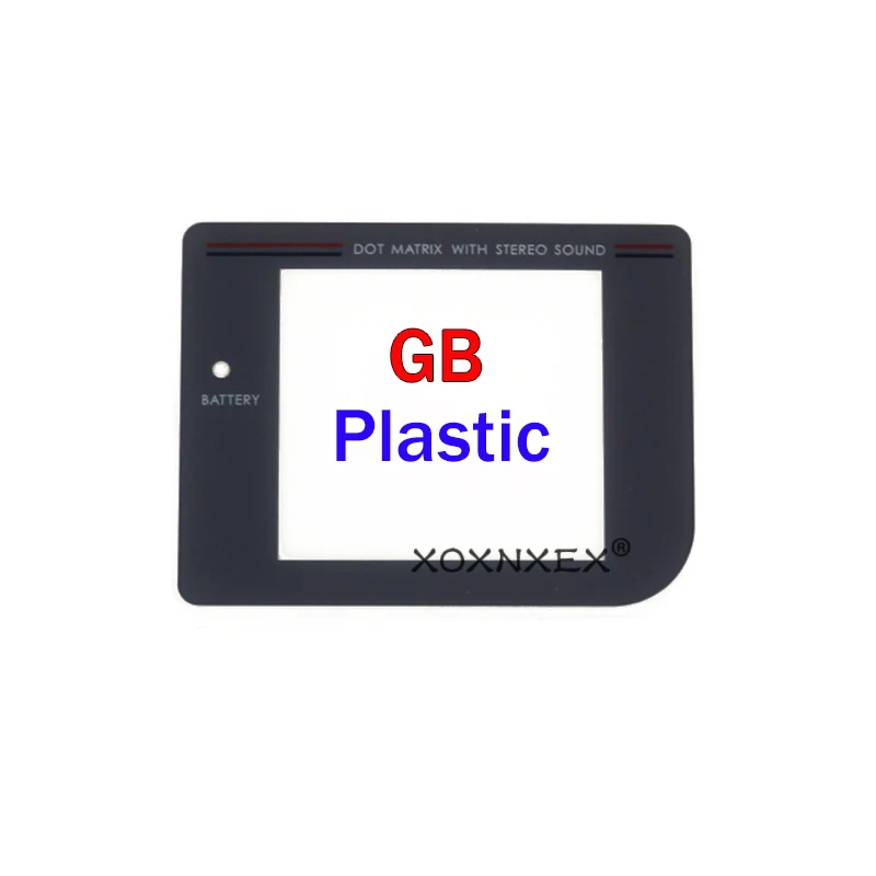 XOXNXEX 1pcs Plastic Lens for GB/GBA/GBC/GBP/GBA SP/GBL Screen Lens for Gameboy Color Lens Protector W/ Adhensiveparts