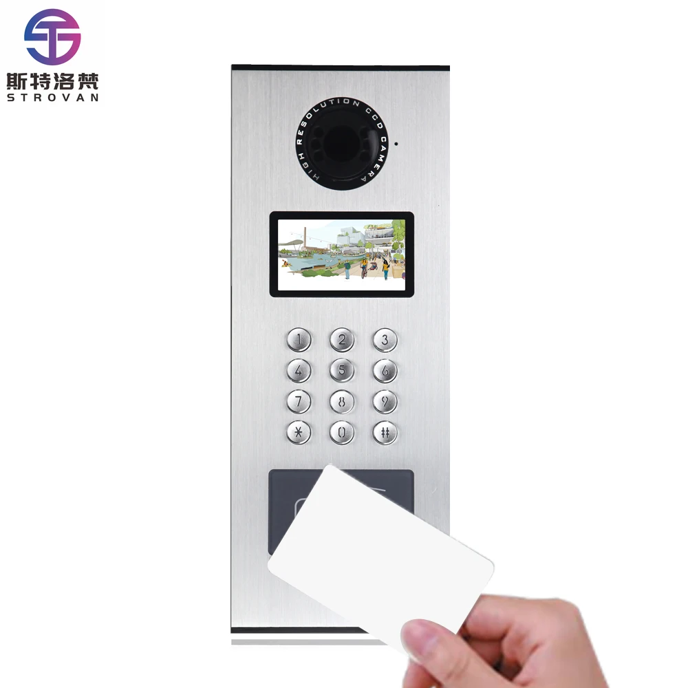 Metal Casing Intelligent Cloud Intercom  for Multi-apartment Video Intercom Door Phone