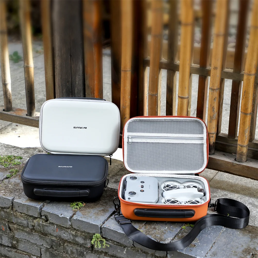 Bolsa de almacenamiento para DJI NEO Box, correa para el hombro/mango, Estuche de transporte, Combo de cuero PU, cubierta dura remota Multi RC-N3, protección portátil