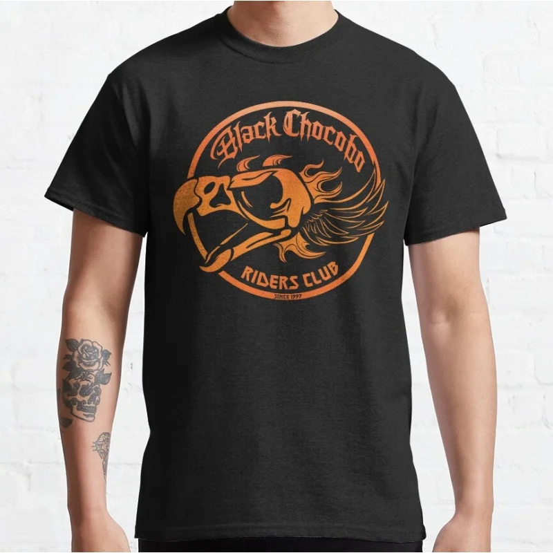 Camiseta de regalo Chocobo Riders Final Fantasy para jugadores de RPG, camiseta estampada 100% de algodón, ropa gráfica de manga corta para hombre, tops de todas las tallas