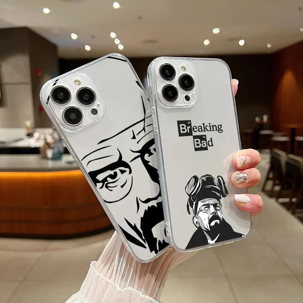 TV Seriesv Breaking Bad Hot Phone Case For iPhone 15 14 13 12 11 Mini Pro Max X XR XSMax 6S 6 7 8 Plus SE20 Transparent Cover