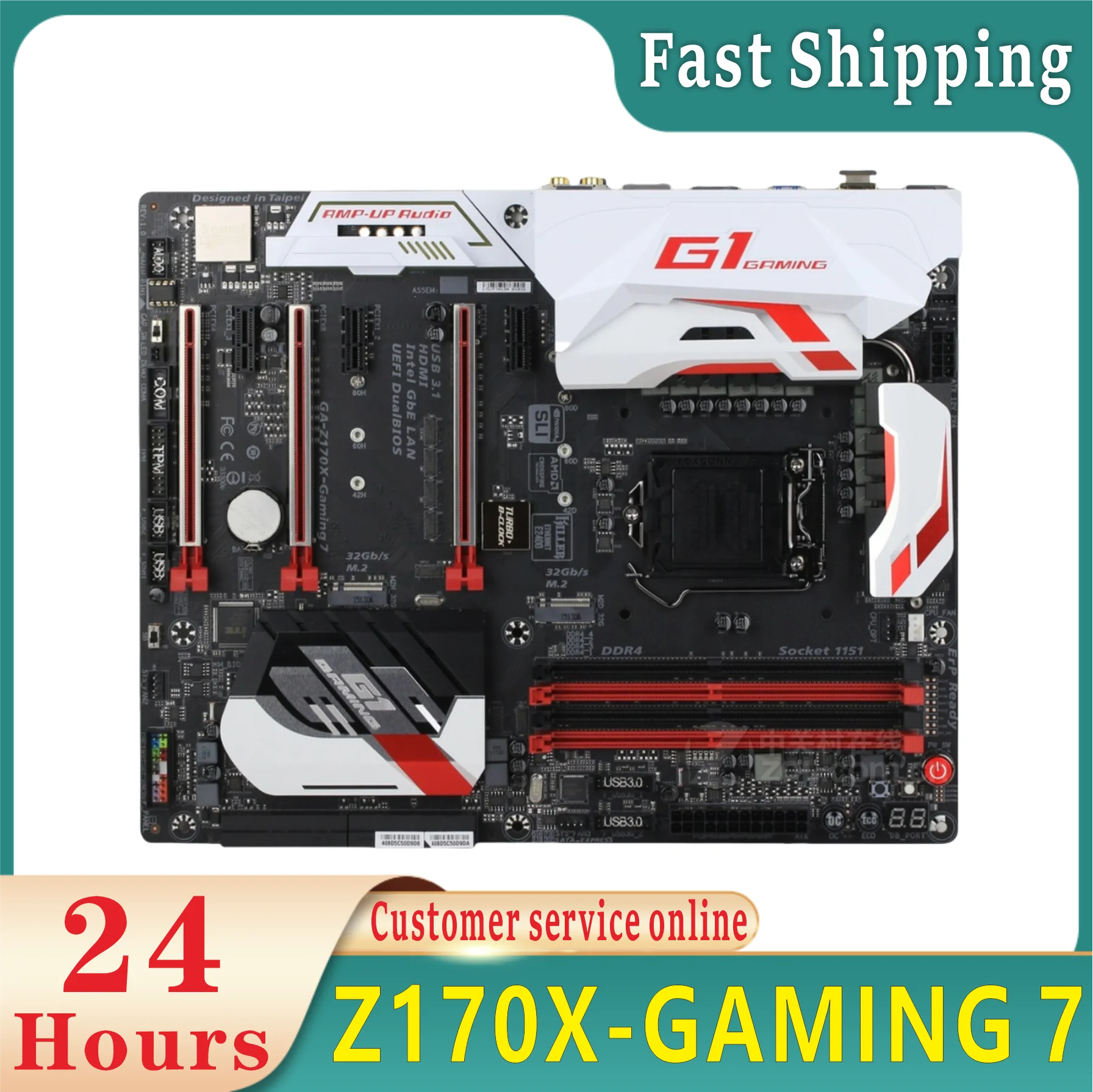 LGA 1151 Intel Z170 GA - Z170X-GAMING Z170X-GAMING 7 Computer USB3.0 SATA3 Board DDR4 64G Desktop Board