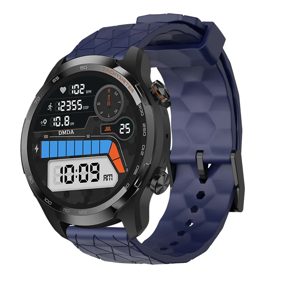Силиконовый ремешок 20 мм 22 мм для TicWatch Pro 3 Ultra E3 E2 S2 Pro X GTW 2021, браслет для Huawei GT5 4Pro Galaxy Watch 7, ремешок