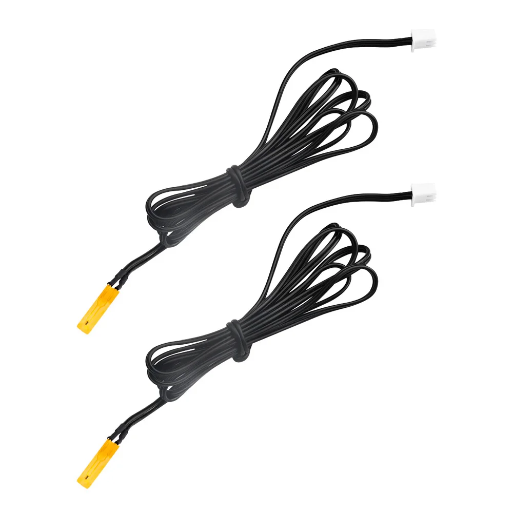 2PCS Thin Film Thermistor NTC 10K ohm Temperature Sensor Probe 3950 NTC10K Thermal Cable NTC10KB3590