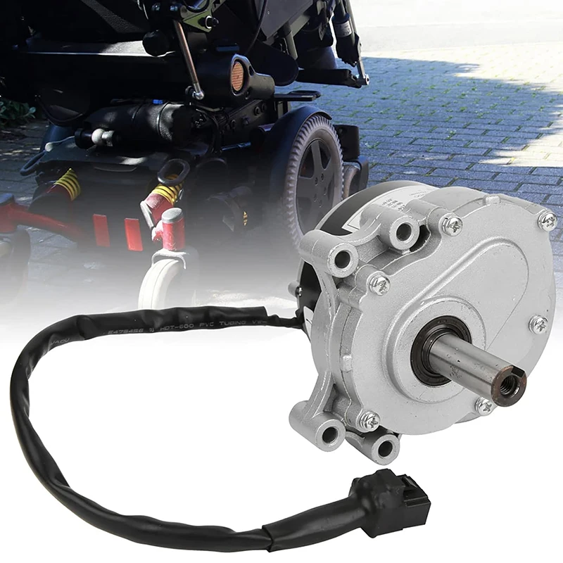 Imagem -04 - Baixa Velocidade Brush Motor 250w 24v 75rpm ou 120rpm 44 mm Maior Diâmetro do Eixo 17 mm dc Engrenagem Escovado Motor Usado para Cadeira de Rodas