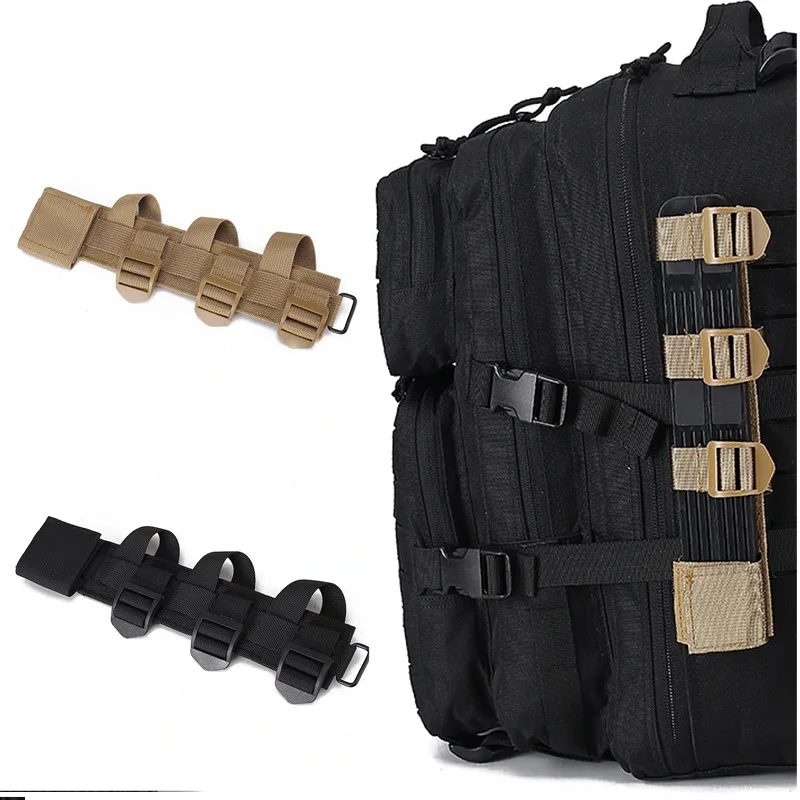 Tactical Molle Knife Holder Adapter Attachment Backpack Cinch Fasten Belt Strap PALS Pouch Camping Hunting Accessories