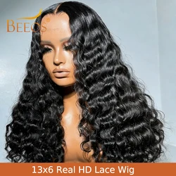 250% Burmese Curly 13x6 HD Lace Frontal Wigs Deep Parting Ultra Fitted Human Hair HD Full Frontal Water Wave Wigs Burmese Wave