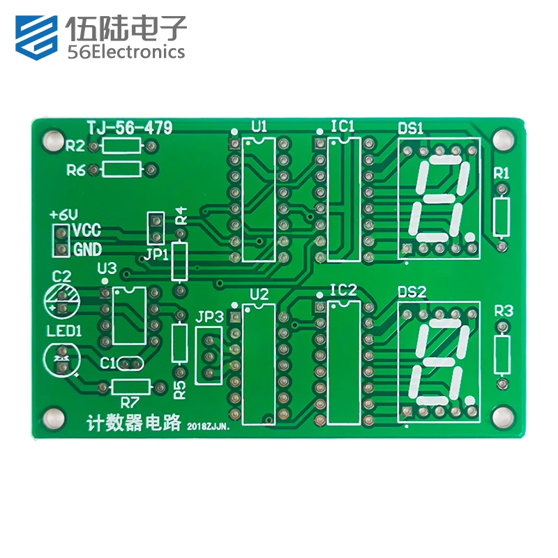 0-60 secondi Timer di conteggio cronometro semplice Kit fai da te digitale Kit di componenti elettronici per circuiti stampati