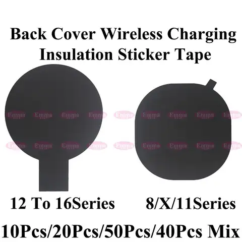 Wireless Charging Back Cover Sticker for iPhone 8 X XS XR 11 12 Mini 13 14 Plus 15 16 Pro Max – Repair Insulation Pad Tape