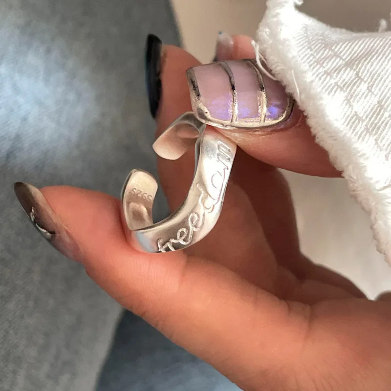 Women's Vintage Handmade 925 Sterling Silver Moon Ring