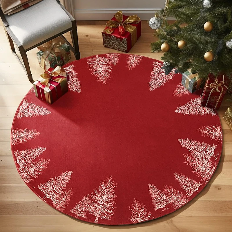 1pc Christmas round carpet: Sa - Home Bathroom Scene recension och pris