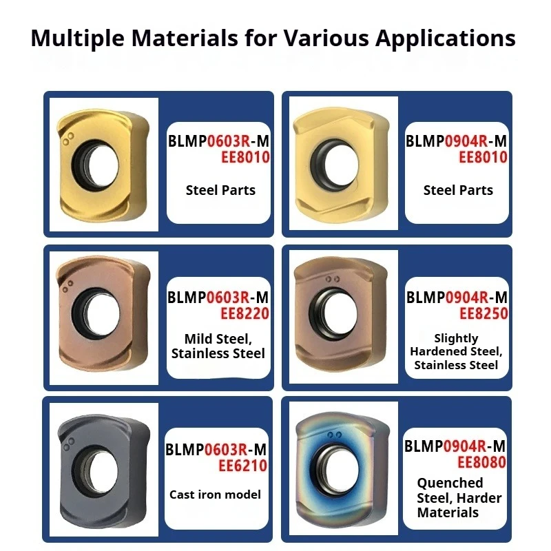 BLMP0603R-M BLMP0904R-M LF6018 LF6028 DESKAR Fast Feed Milling Inserts for Numerical Control Lathe