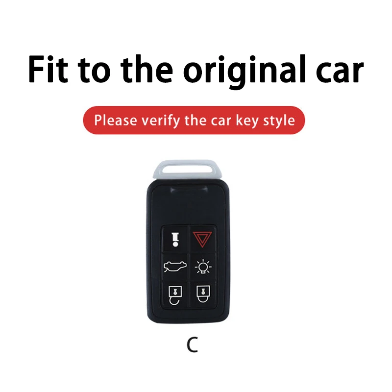 Leather Car Remote Key Case Full Cover Protect Holder Shell Fob For Volvo S80 S60 V50 V70 XC70 XC90 Keyless Keychain Accessories