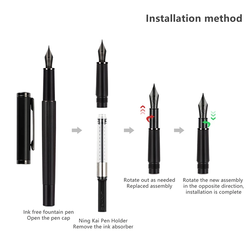 1 szt. Jinhao # 5 stalówek do pióra wiecznego wymienione metalowe EF/F/M dla 82 88 95 100 Mini długopis szkolne materiały biurowe prezent z okazji ukończenia szkoły