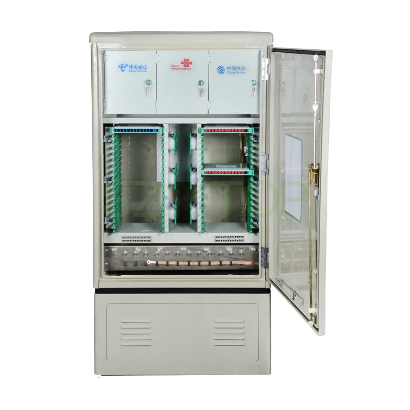 576 core SC Fiber Optic Cross Connect waterproof SMC FC CATV Unicom Mobile Telecom 3 network in 1 fusion cabinet customized