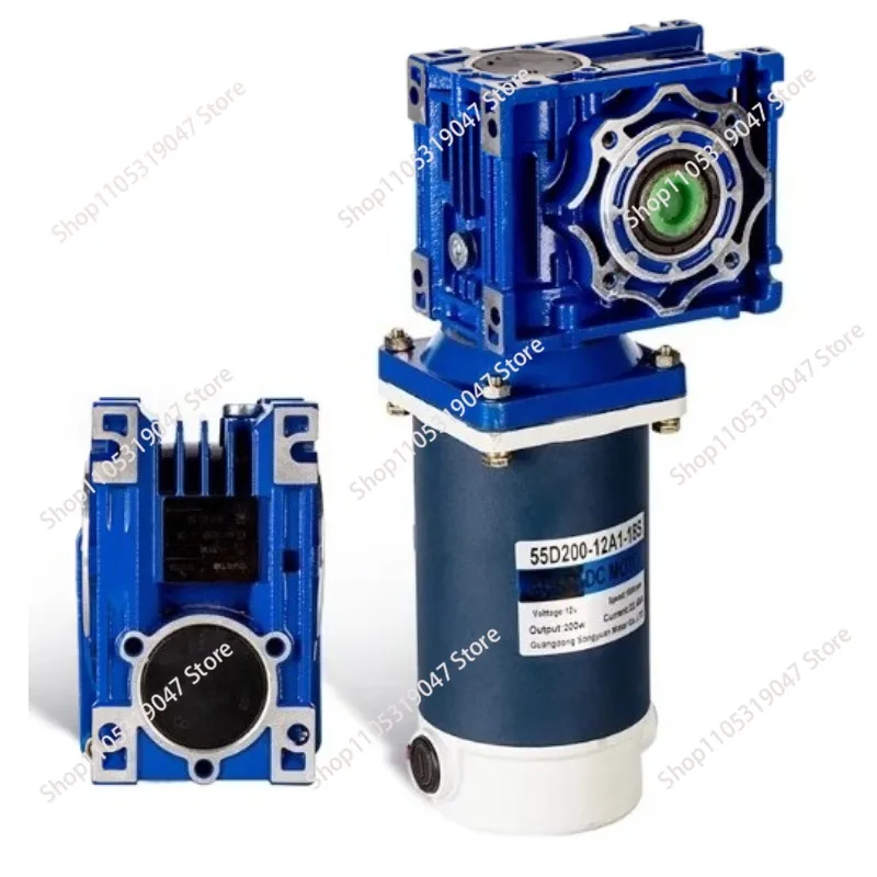 RV40 DC Deceleration Worm Gear  12/24V 300W Adjustable Speed DC Motor Turbo Worm Gear Motor