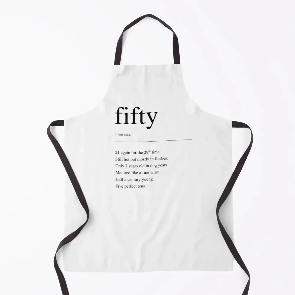 

Забавный фартук для празднования дня рождения 50, кухонный женский профессиональный парикмахерский детский фартук с персональным логотипом