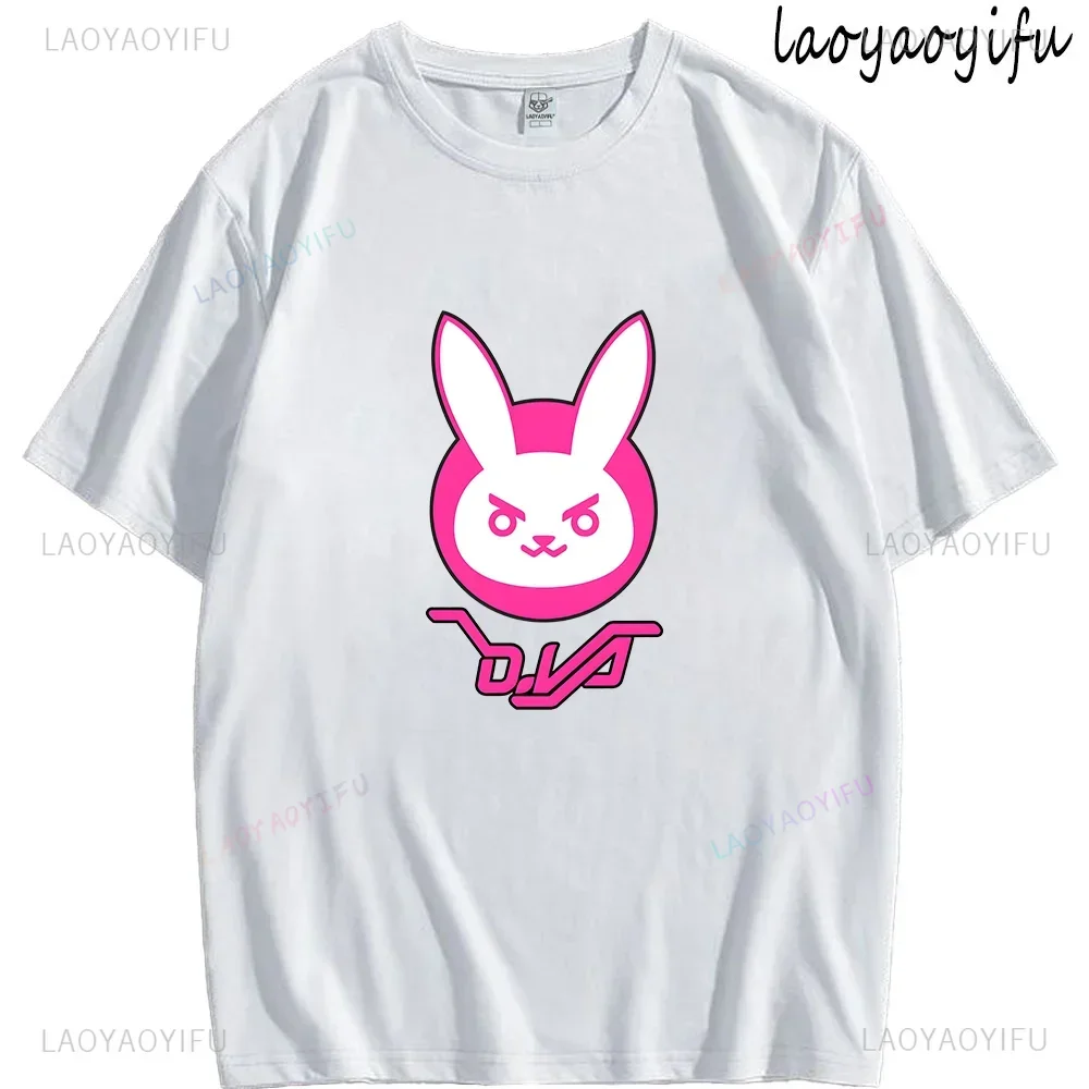 Kawaii Dva Konijn Harajuku Print T-Shirt Kawaii Kleding Mooie Cartoon Grafische T Shirts Ropa Mujer Vrouwen T-Shirt Katoen Koszulki