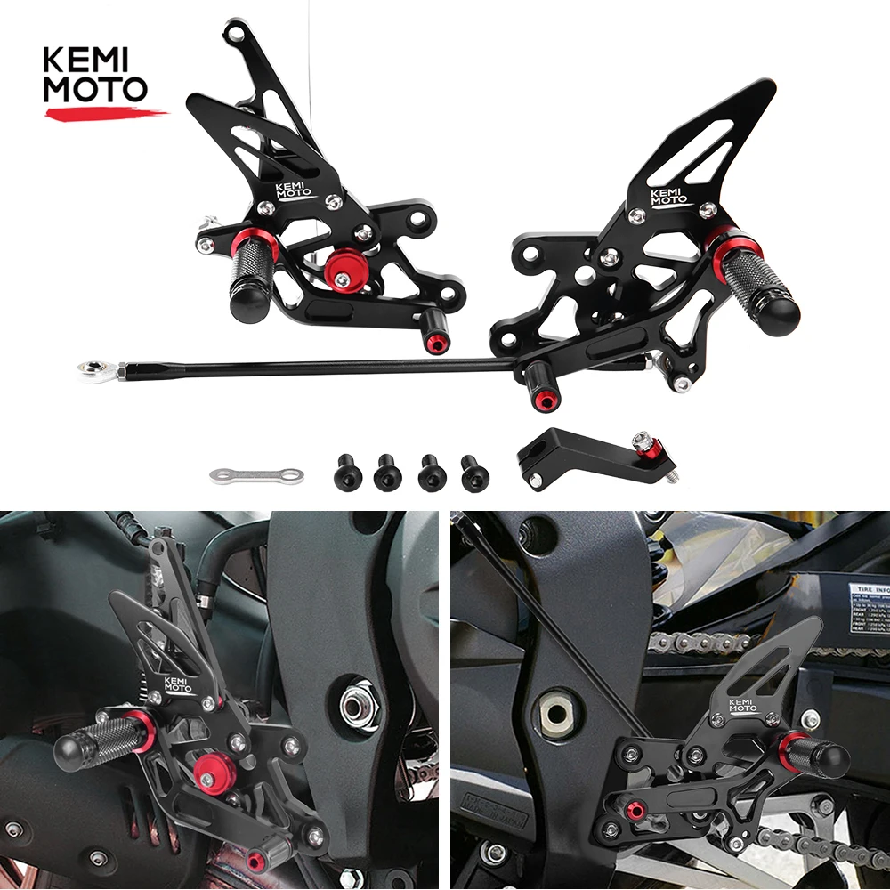 

Motorcycle Footrests FZ1 FZ8 Rear Set Foot rests Foot pegs For Yamaha FZ1 2006 2007 2008-2014 FZ8 2010 2011 2012 2013