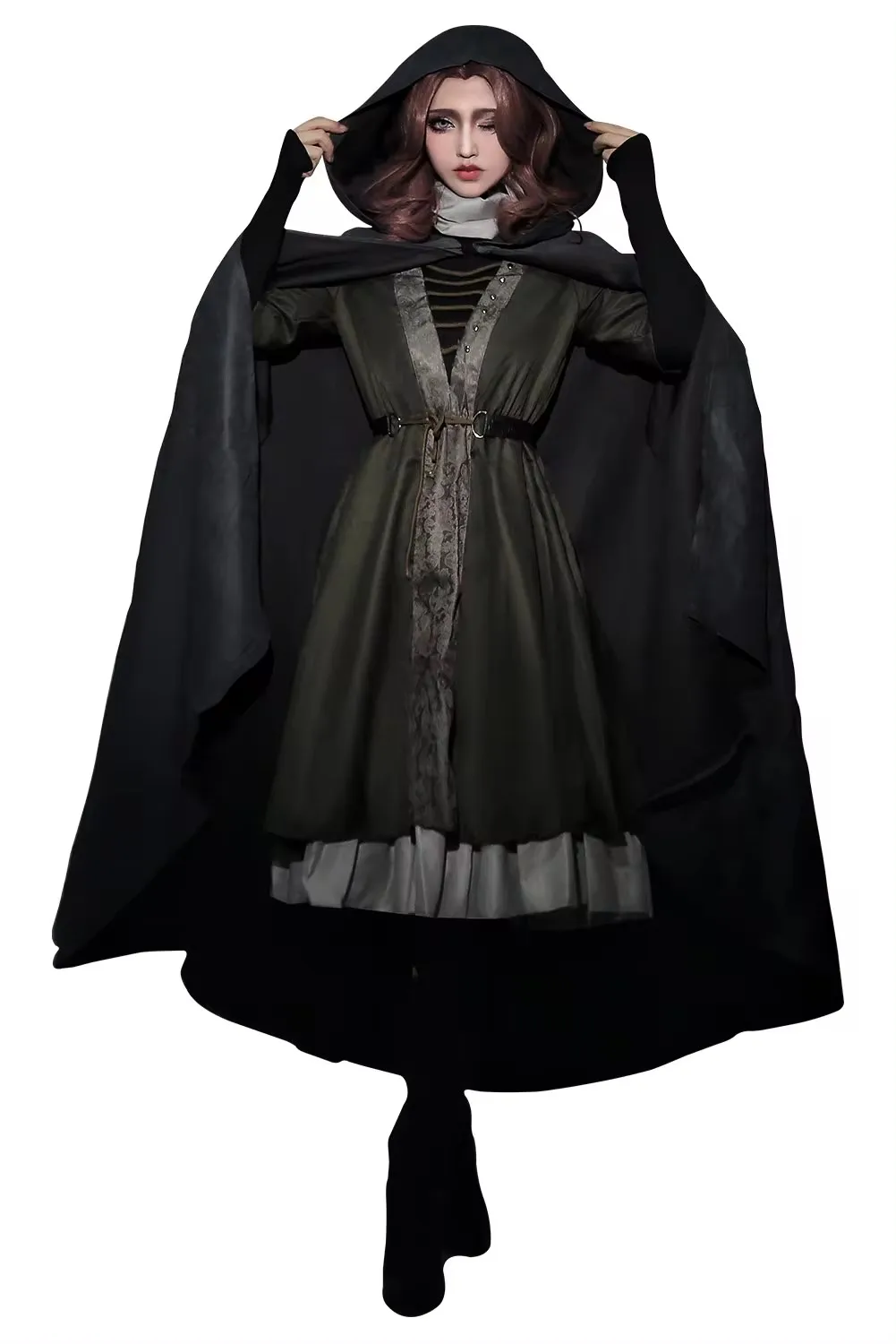 لعبة ميلينا تأثيري لعبة الخيال زي الكبار النساء الساحرة فستان تنكر عباءة وتتسابق اللعب الساخنة كرنفال ملابس تنكرية للحفلات #3