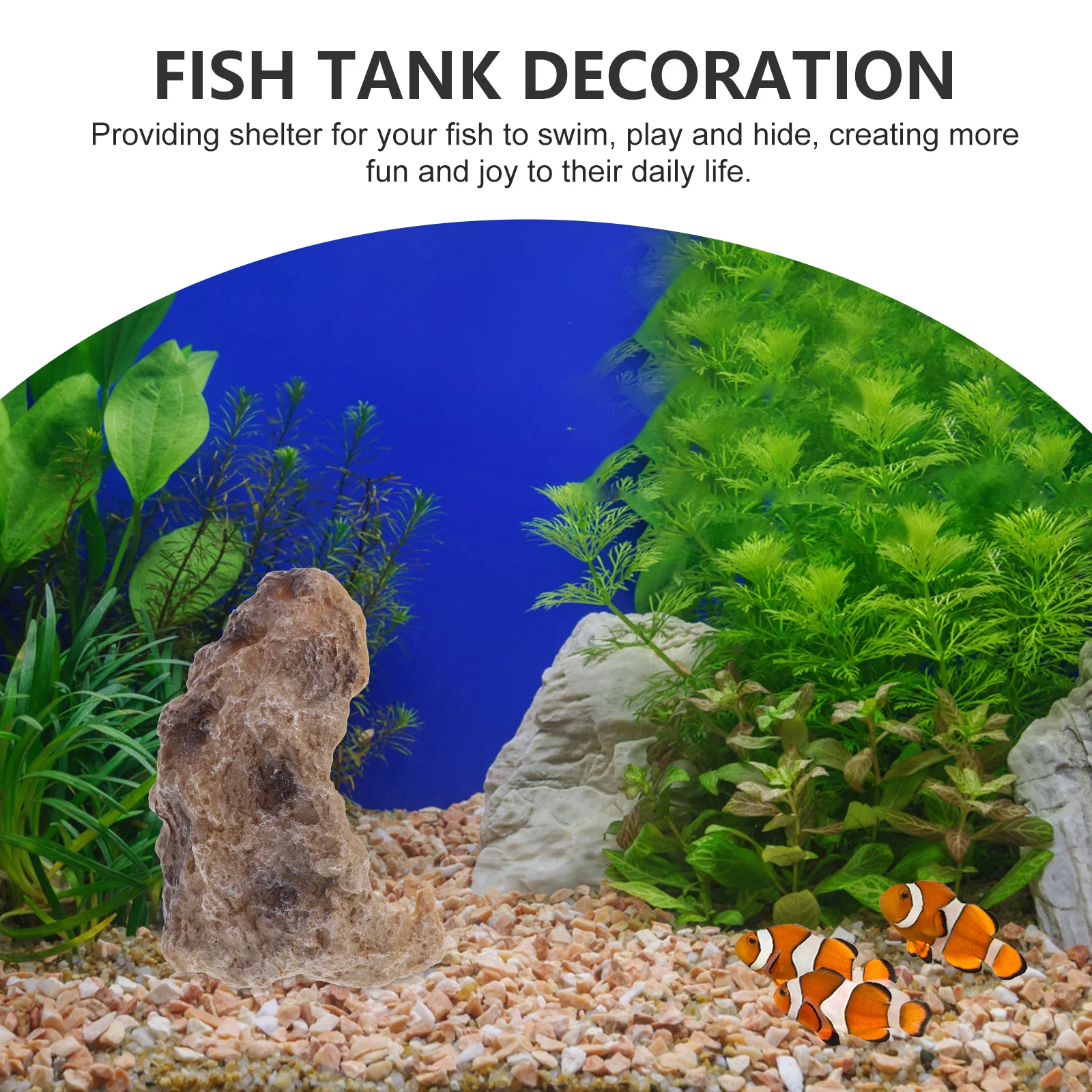 

Rock Cave Hiding Hole For Fish Tank Aquarium Decor Resin Craft Suitable Turtle Saltwater Freshwater Pool Sand Table