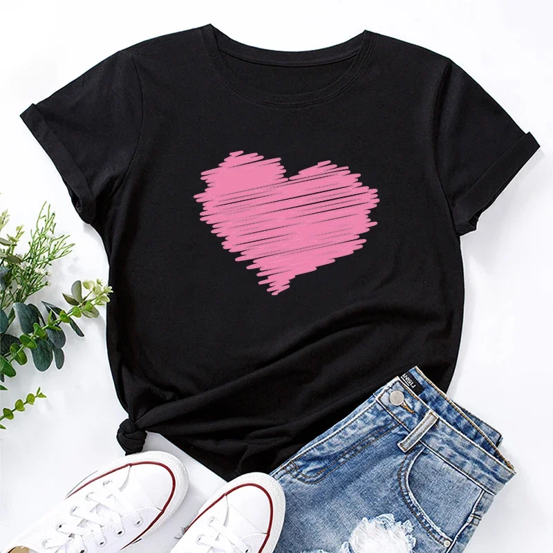 

Casual Hot Sales Summer Women's Cotton Loose T-shirt Short Sleeve Comfortable Daily Fashion Outdoors Jogging High Quality Simple