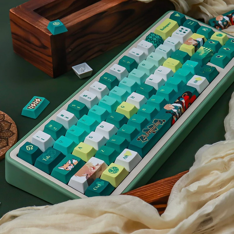 هونكاي ستار السكك الحديدية كيكابس مخصص PBT افينتورين الكرز الشخصي مفتاح كاب لطيف الكرتون أنيمي نقطة مفتاح كاب التصميم الأصلي للاعبين #5