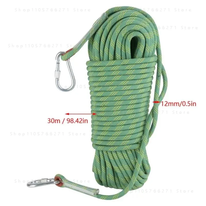 12mm 10m Outdoor Rock Climbing Escape Rope 12mm Diameter Safety Survival Cord