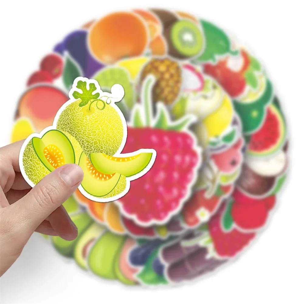 10/30/50PCS Fruit Cartoon Personality Creative Graffiti Sticker Suitcase Guitar Cup Skateboard Refrigerator  Notebook  Wholesale