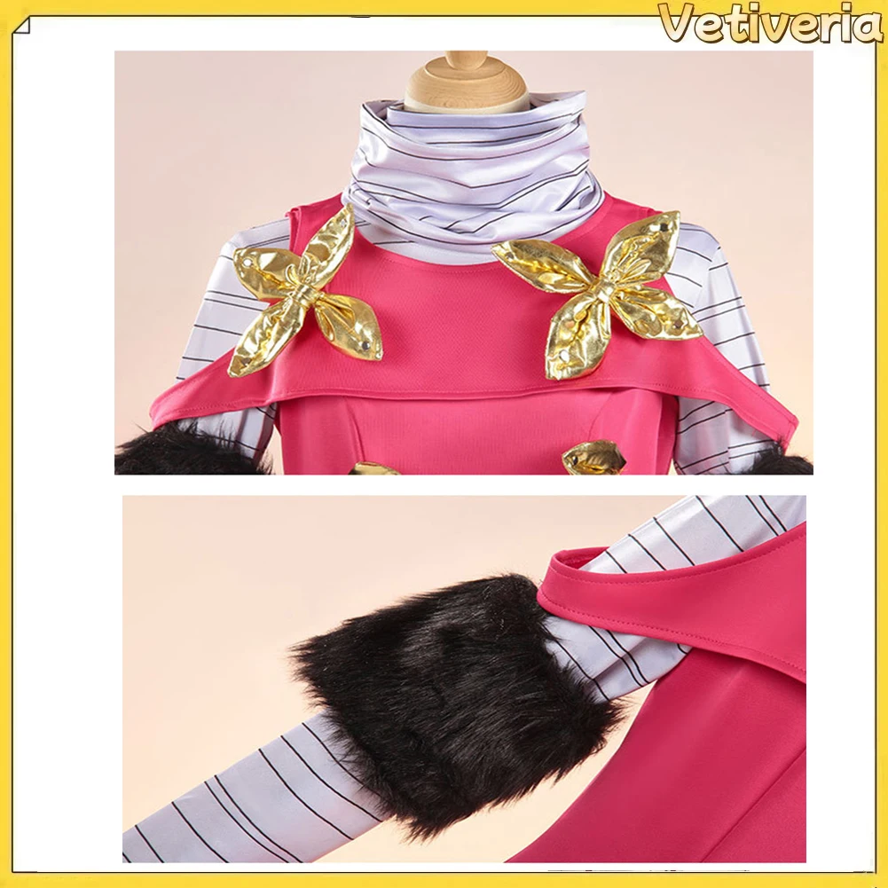 

Adult Women Hot Pants Cosplay Costume Bizarre Adventure Anime Fantasia Top Pants Hat Outfits Halloween Carnival Party Suit