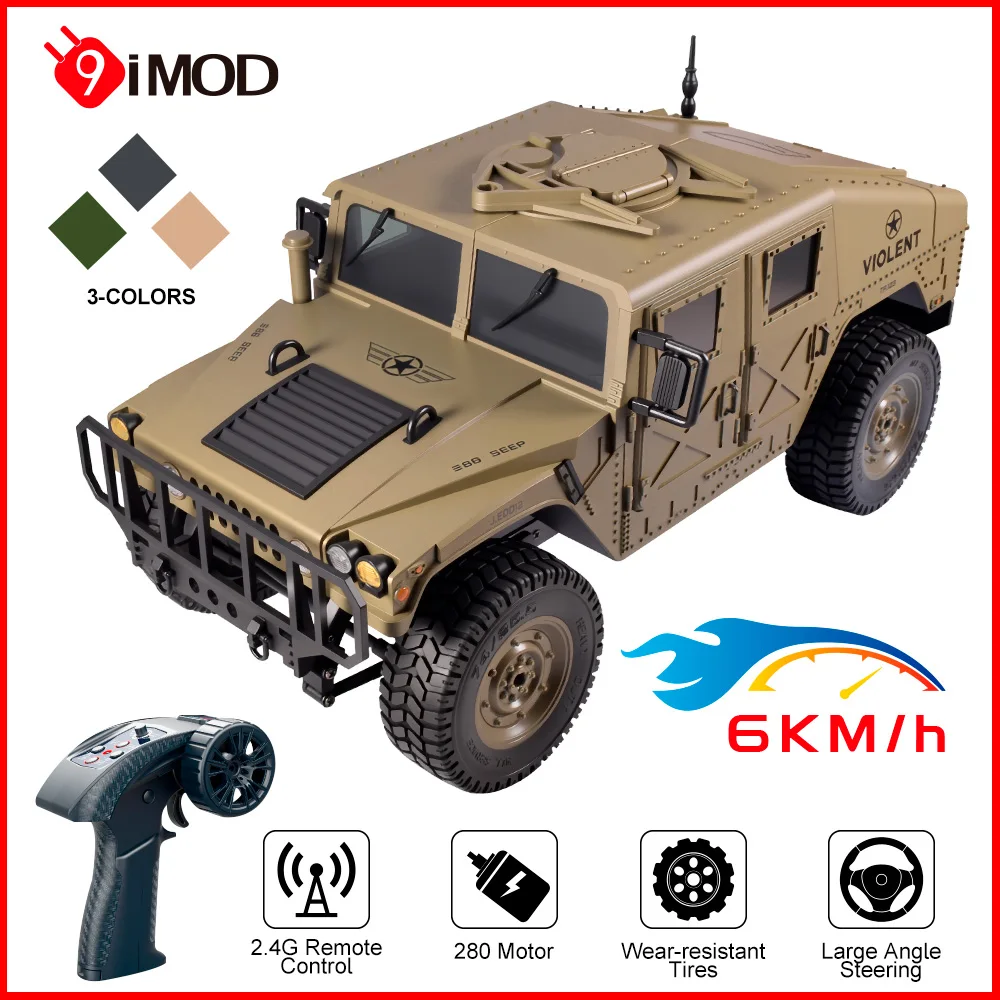 

9IMOD C8835 RC Car 6KM/H Four Wheel Drive 2.4G Climbing Car 50M Diatance Winch and Optional Remote Control Off-Road Vehic