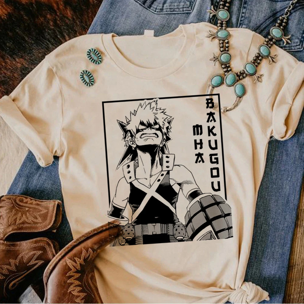 Koszulka Bakugo damska manga t-shirty dziewczęce komiksowe japońskie anime ubrania