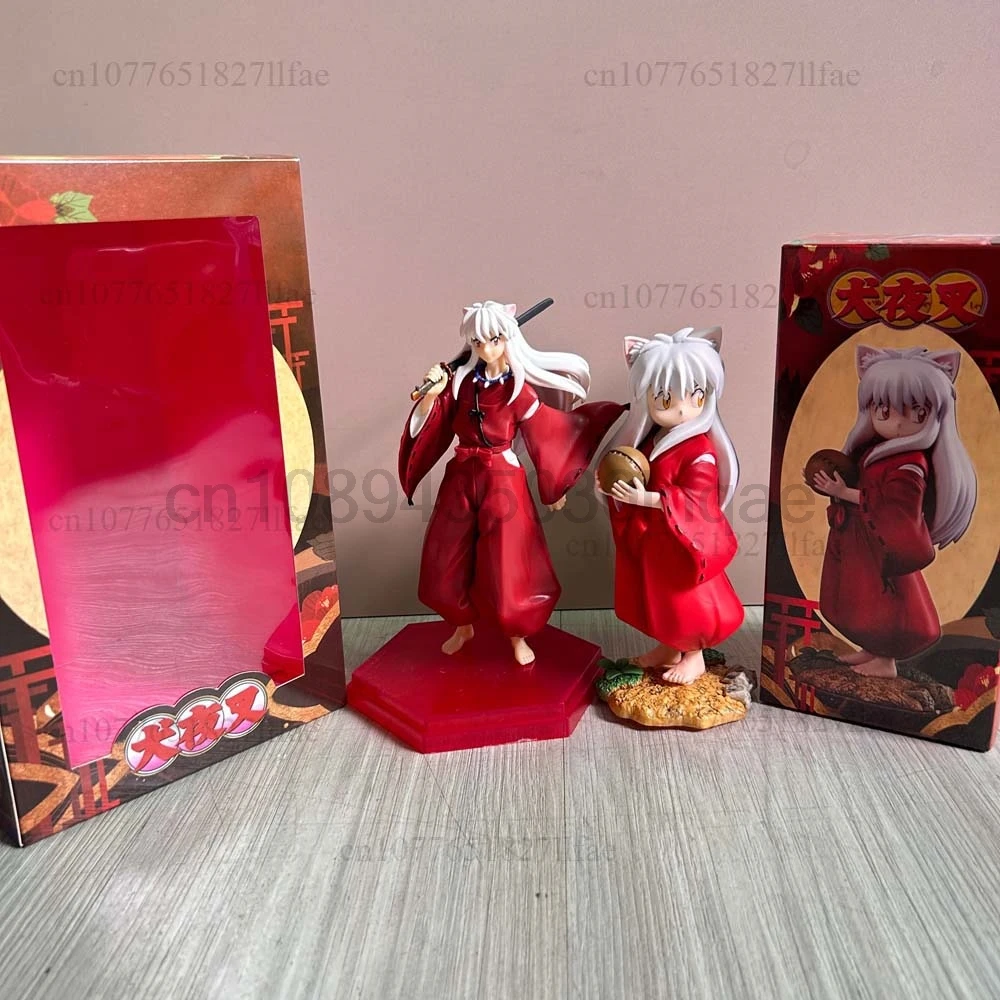 Figur Inuyasha Masa Kecil Inuyasha Memandang Kembali Memegang Pose Bola Mainan Model Figur Aksi Dekorasi Ruangan Boneka Dapat Digerakkan Bersama