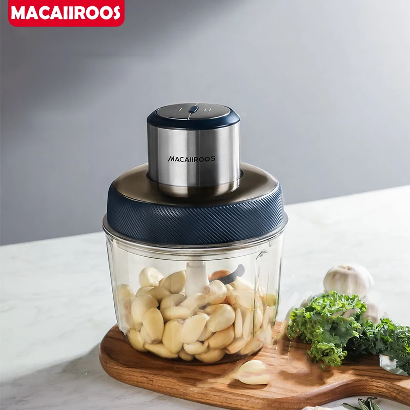 

MACAIIROOS 300W Meat Grinder 3L Stainless Steel Electric Chopper Mincer Food Processor Slicer Fruit Vegetables Chopping Machine