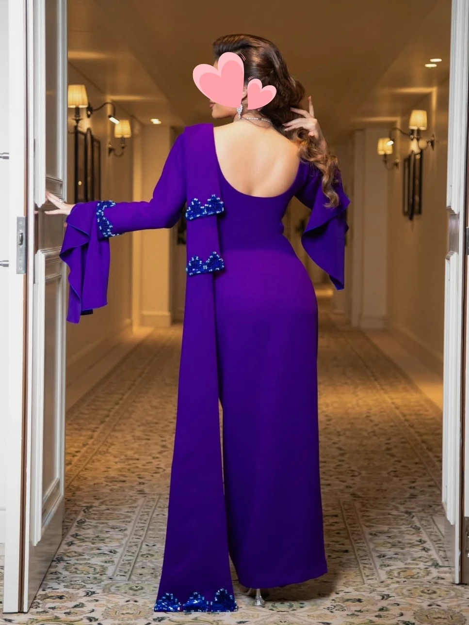 

Oisslec Prom Dresses Elegant Vintage Sweet Purple Beads Crystal New Customized Formal Occasion Prom Dress Evening Party Gowns